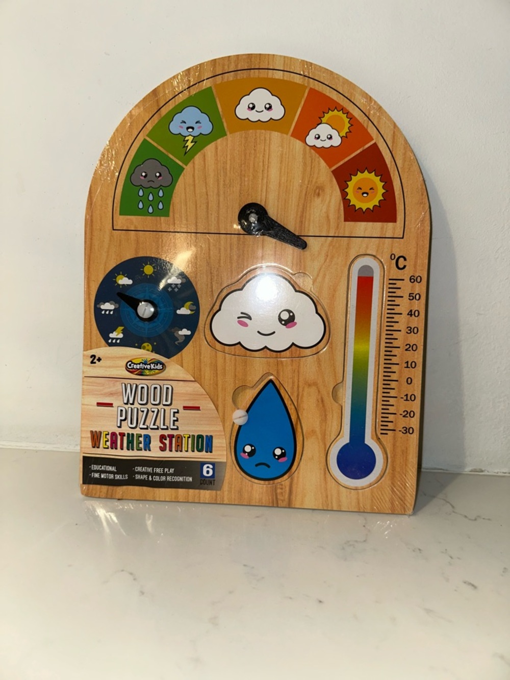 Wooden Montessori Weather Station Educational Toy